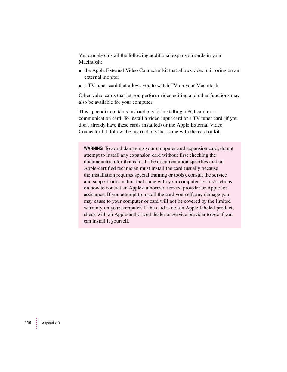 Apple Macintosh Performa 5400 Series User Manual | Page 119 / 184