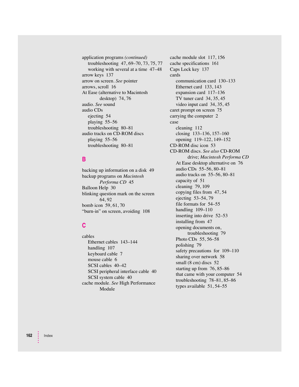 Apple Macintosh Performa 5400 Series User Manual | Page 163 / 184