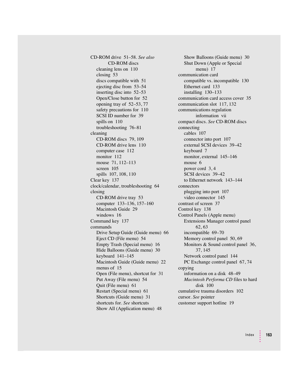 Apple Macintosh Performa 5400 Series User Manual | Page 164 / 184