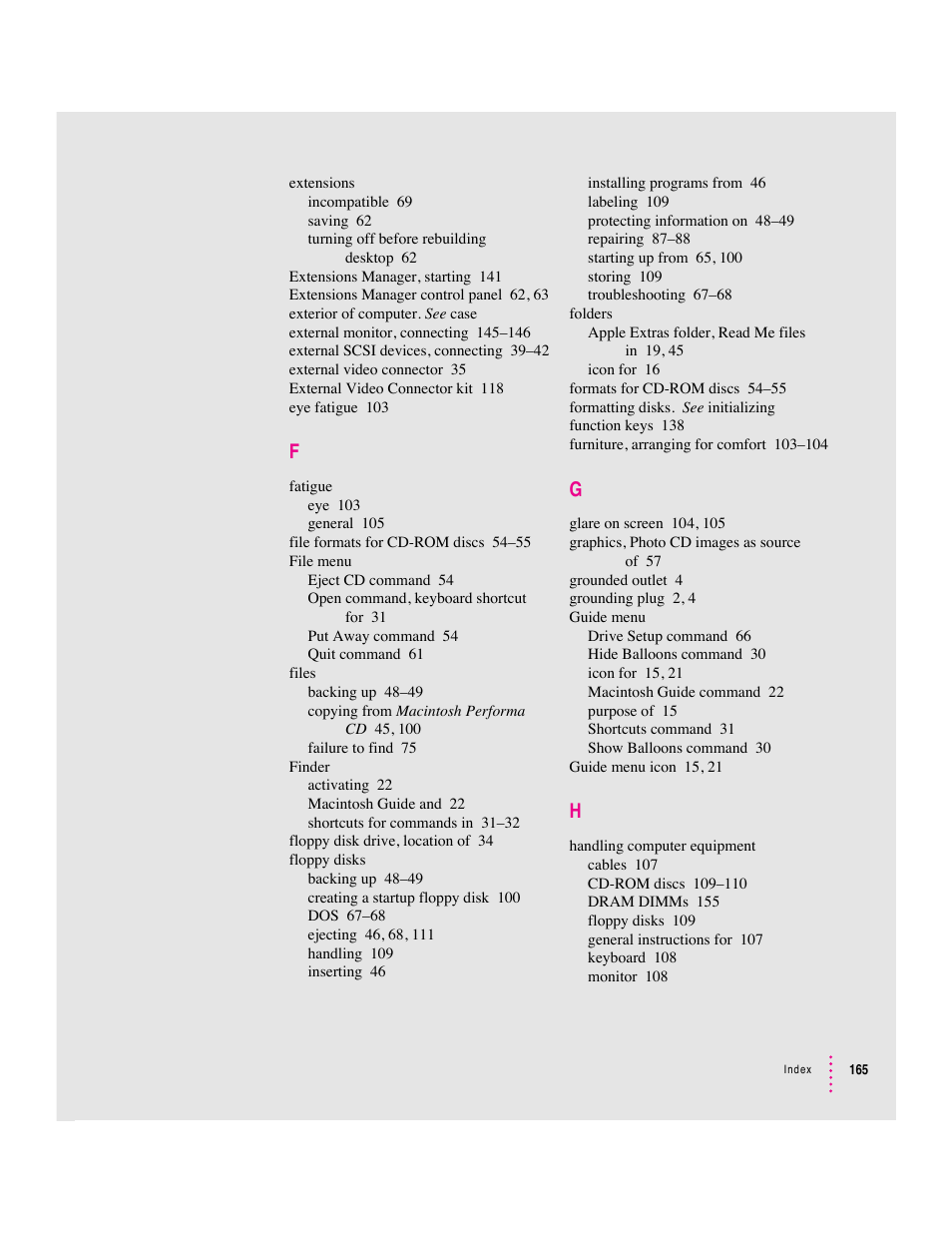 Apple Macintosh Performa 5400 Series User Manual | Page 166 / 184