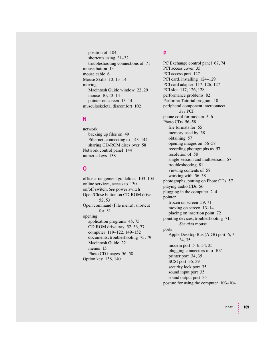 Apple Macintosh Performa 5400 Series User Manual | Page 170 / 184