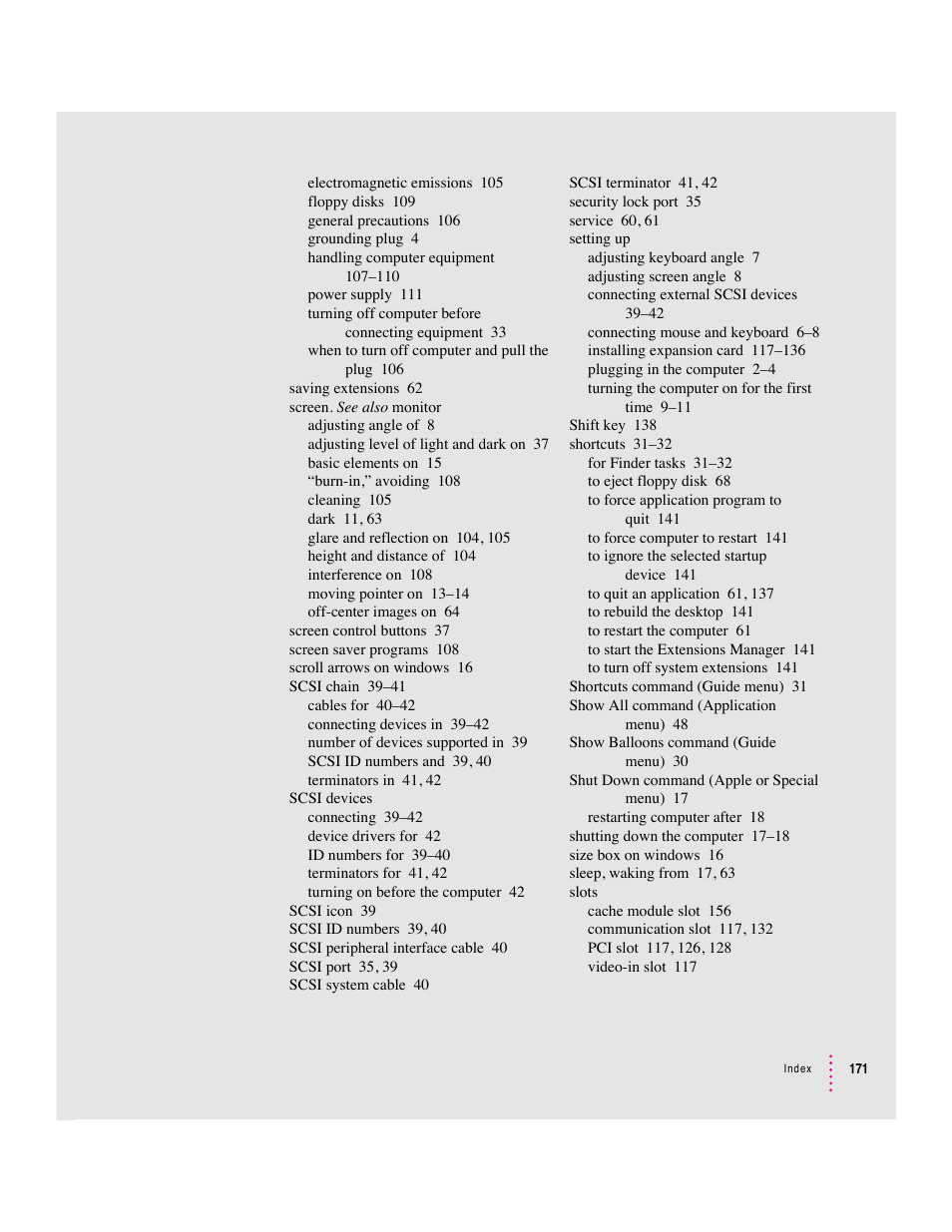 Apple Macintosh Performa 5400 Series User Manual | Page 172 / 184