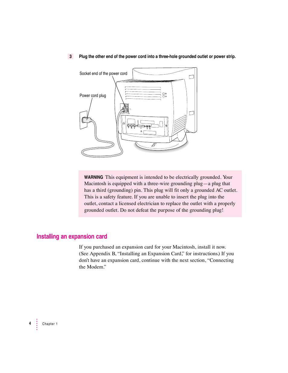 Installing an expansion card | Apple Macintosh Performa 5400 Series User Manual | Page 5 / 184