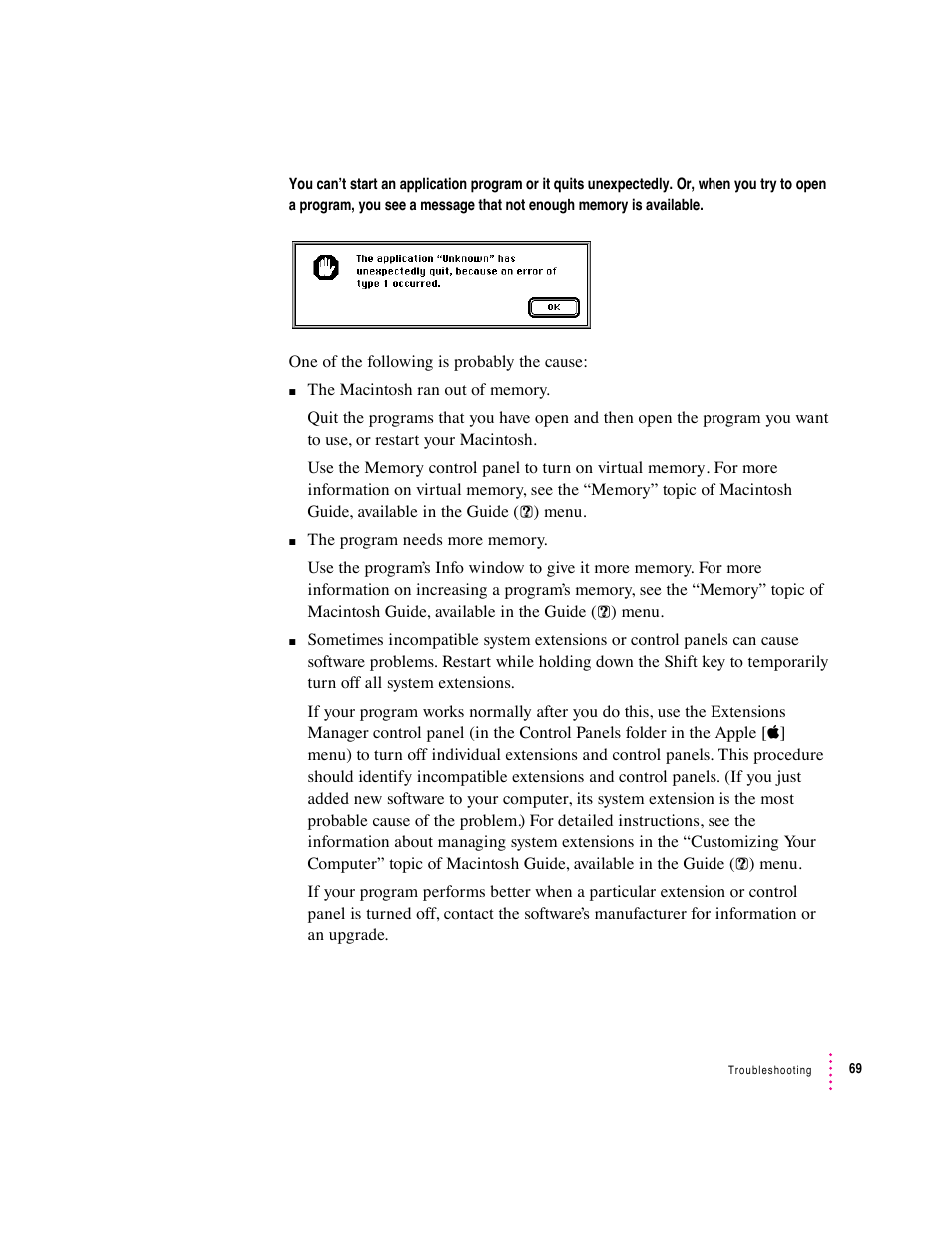 Apple Macintosh Performa 5400 Series User Manual | Page 70 / 184