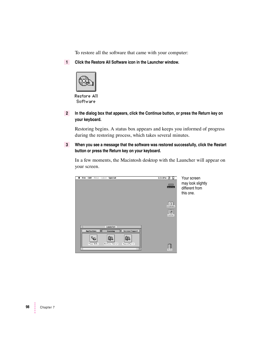 Apple Macintosh Performa 5400 Series User Manual | Page 99 / 184