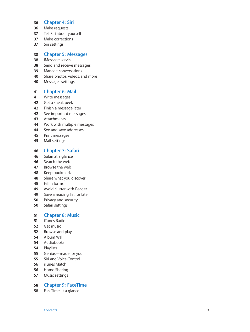 Apple iPod touch iOS 7.1 User Manual | Page 3 / 144