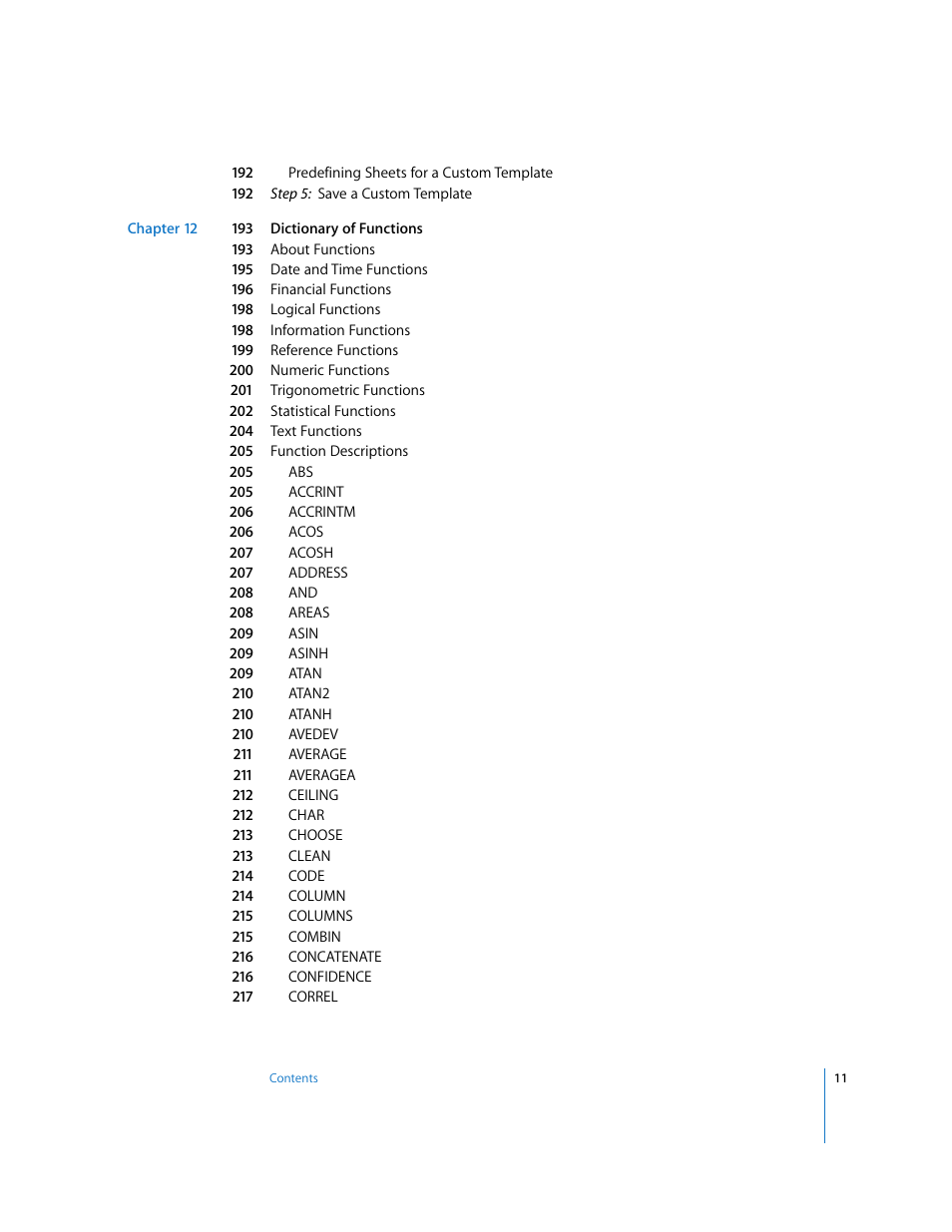 Apple Numbers '08 User Manual | Page 11 / 295