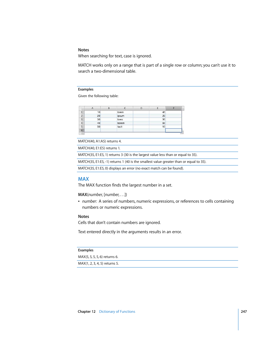 Apple Numbers '08 User Manual | Page 247 / 295