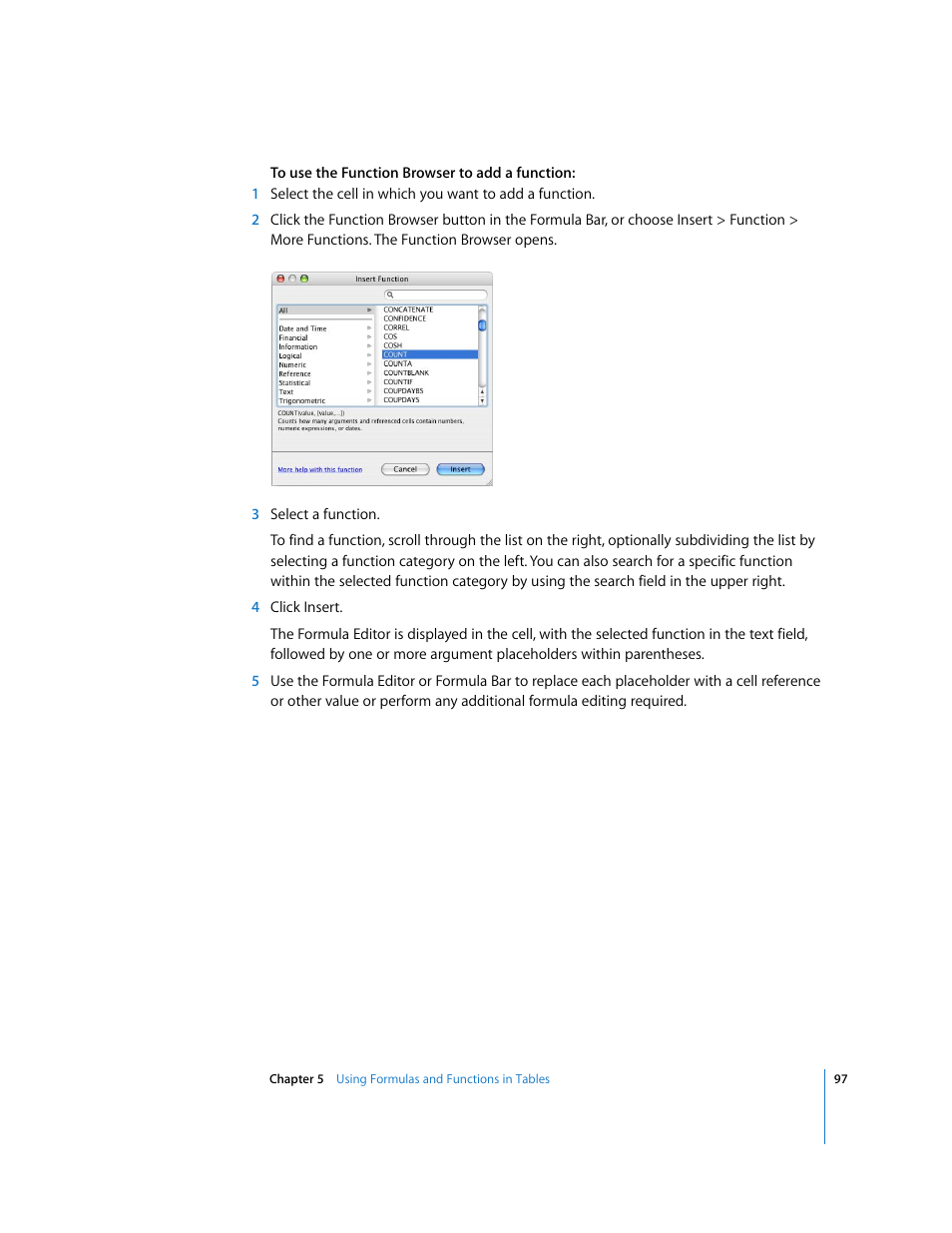 Apple Numbers '08 User Manual | Page 97 / 295