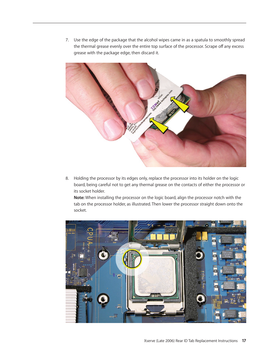 Apple Xserve Intel (Late 2006) DIY Procedure for Rear ID Tab User Manual | Page 17 / 22