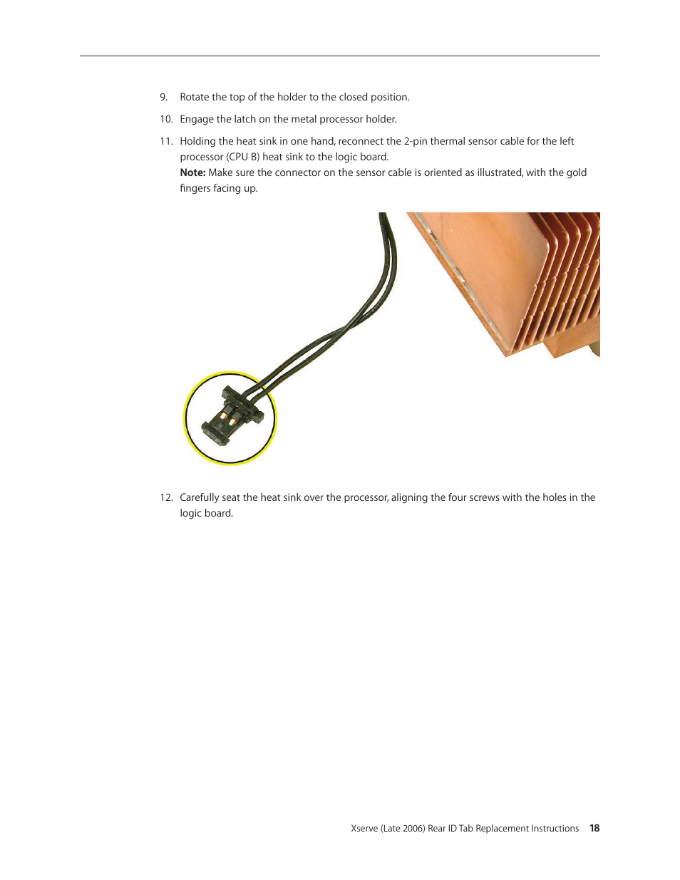 Apple Xserve Intel (Late 2006) DIY Procedure for Rear ID Tab User Manual | Page 18 / 22