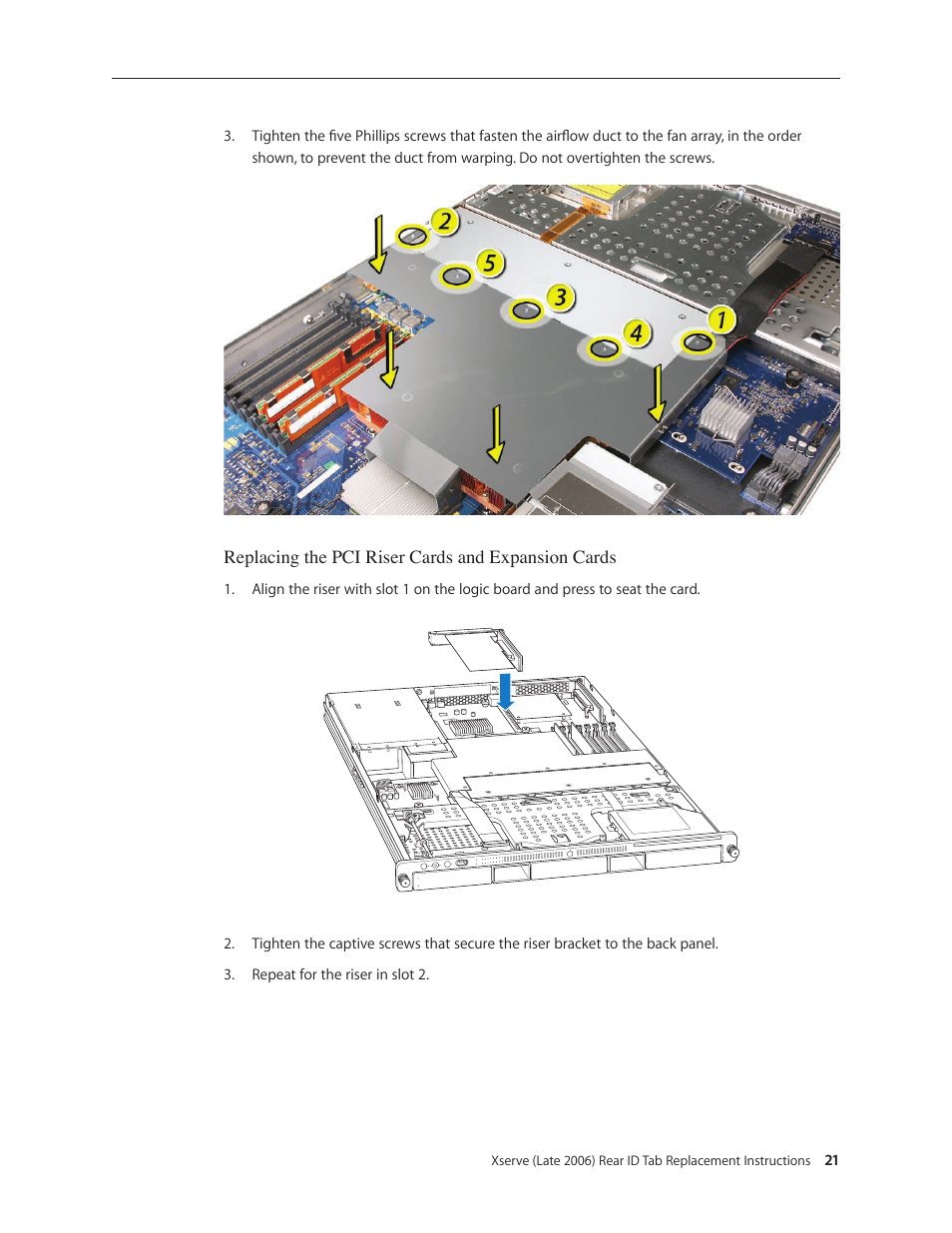Apple Xserve Intel (Late 2006) DIY Procedure for Rear ID Tab User Manual | Page 21 / 22
