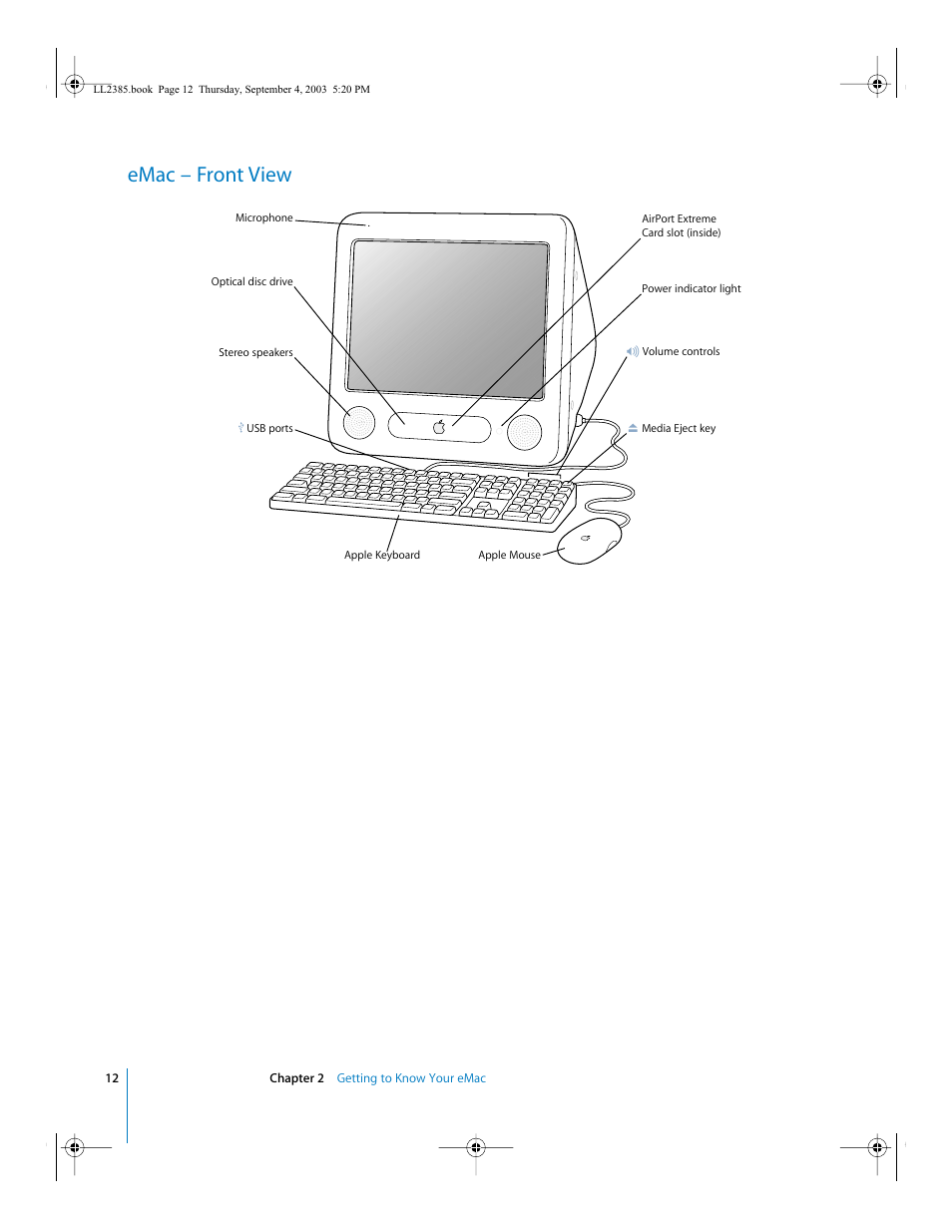 Emac – front view | Apple eMac User Manual | Page 12 / 80