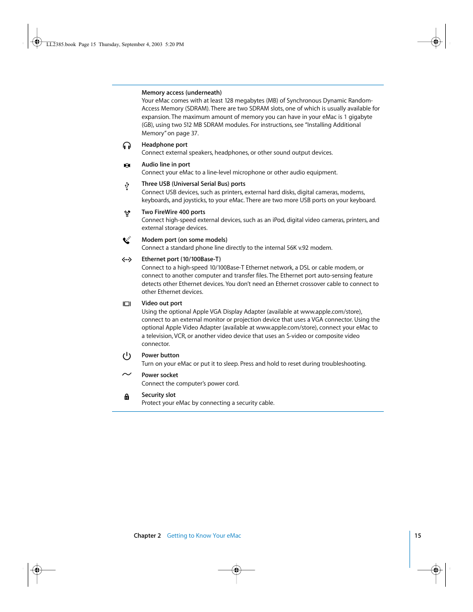 Apple eMac User Manual | Page 15 / 80