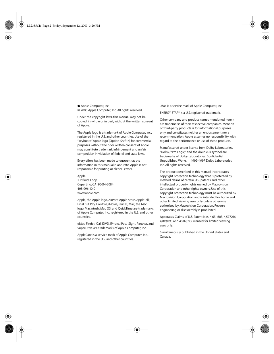 Apple eMac User Manual | Page 2 / 80
