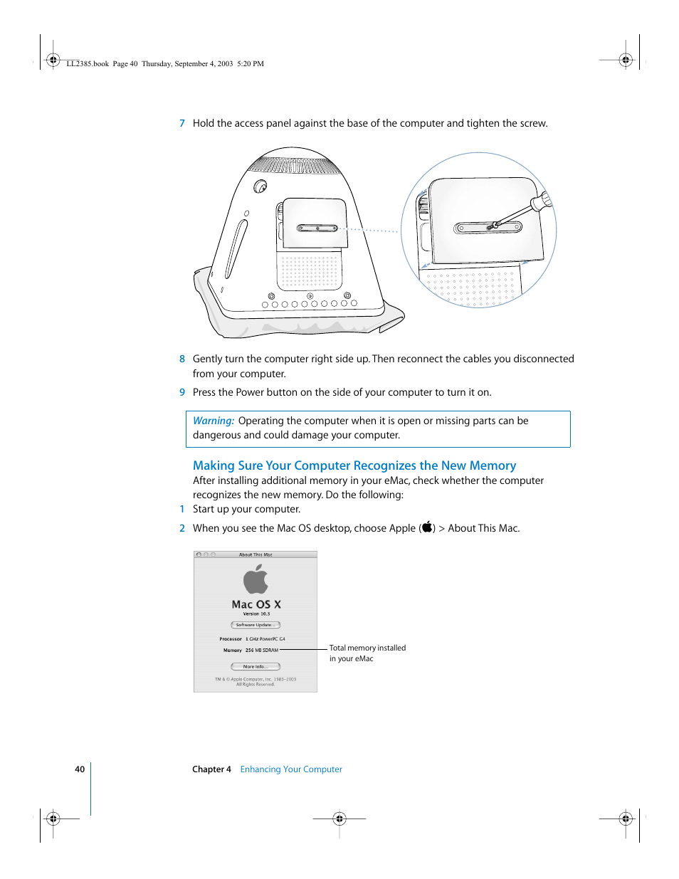 Apple eMac User Manual | Page 40 / 80
