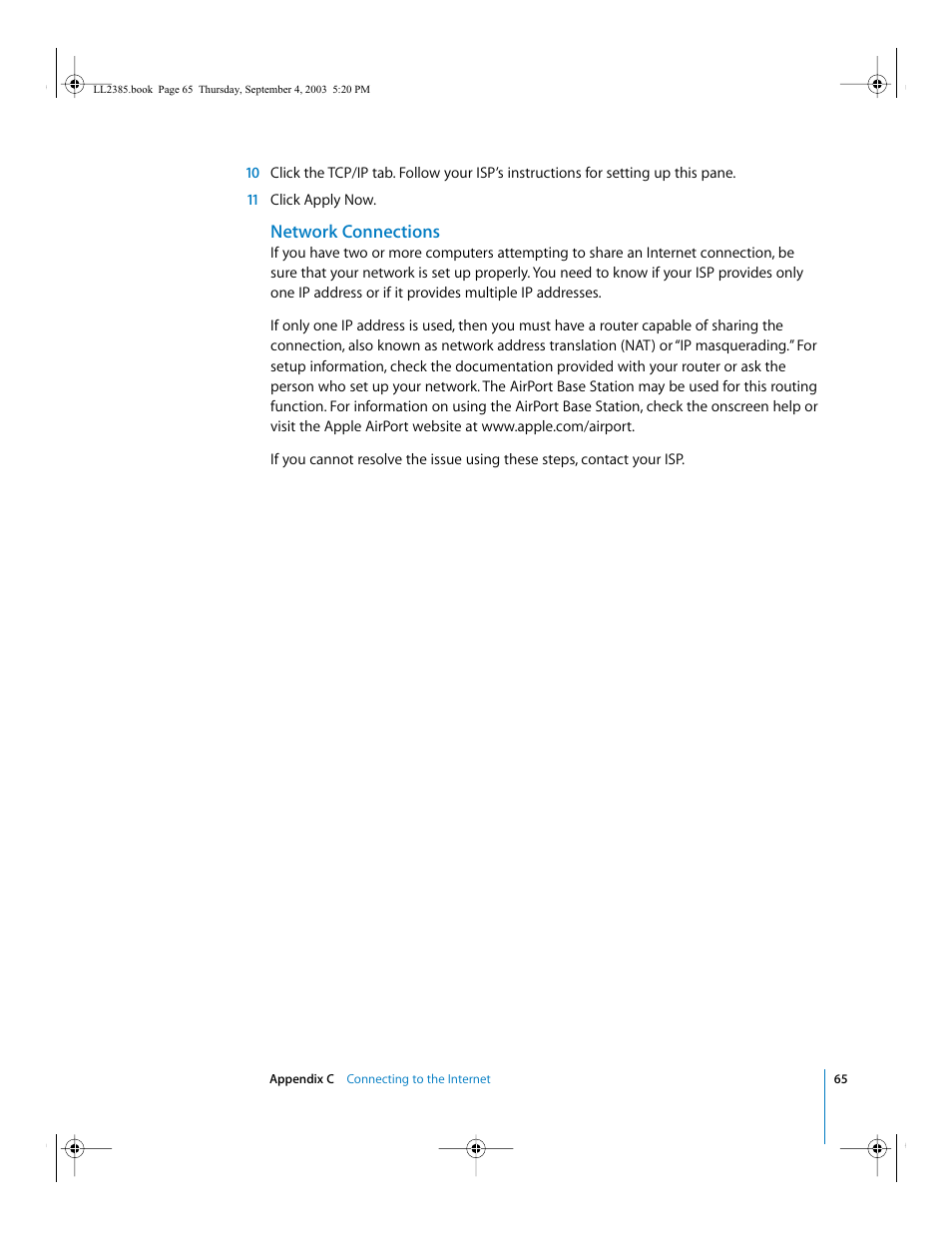 Network connections | Apple eMac User Manual | Page 65 / 80
