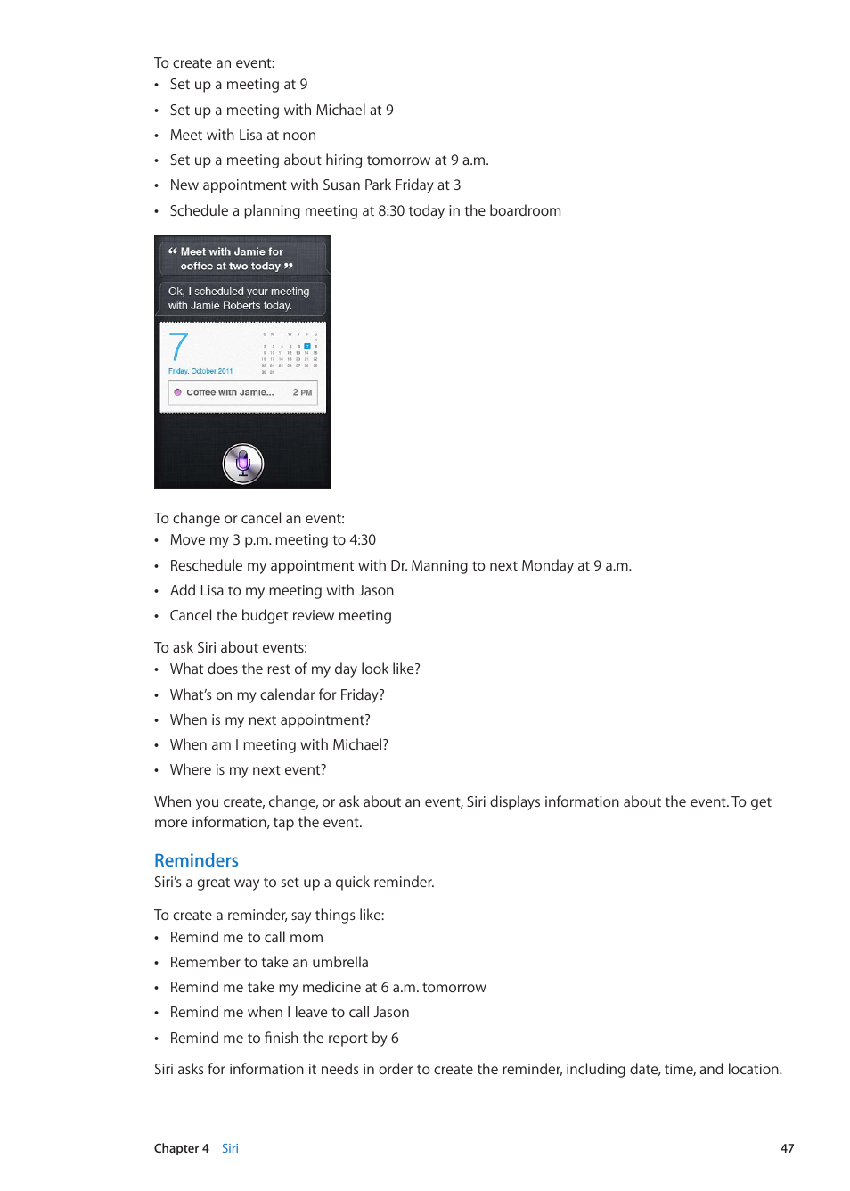 Reminders | Apple iPhone iOS 5.1 User Manual | Page 47 / 179