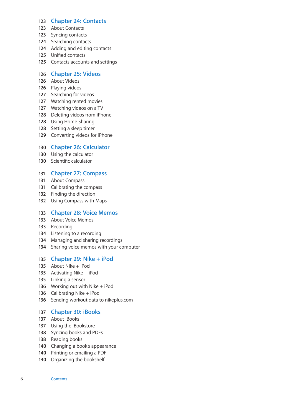 Apple iPhone iOS 5.1 User Manual | Page 6 / 179