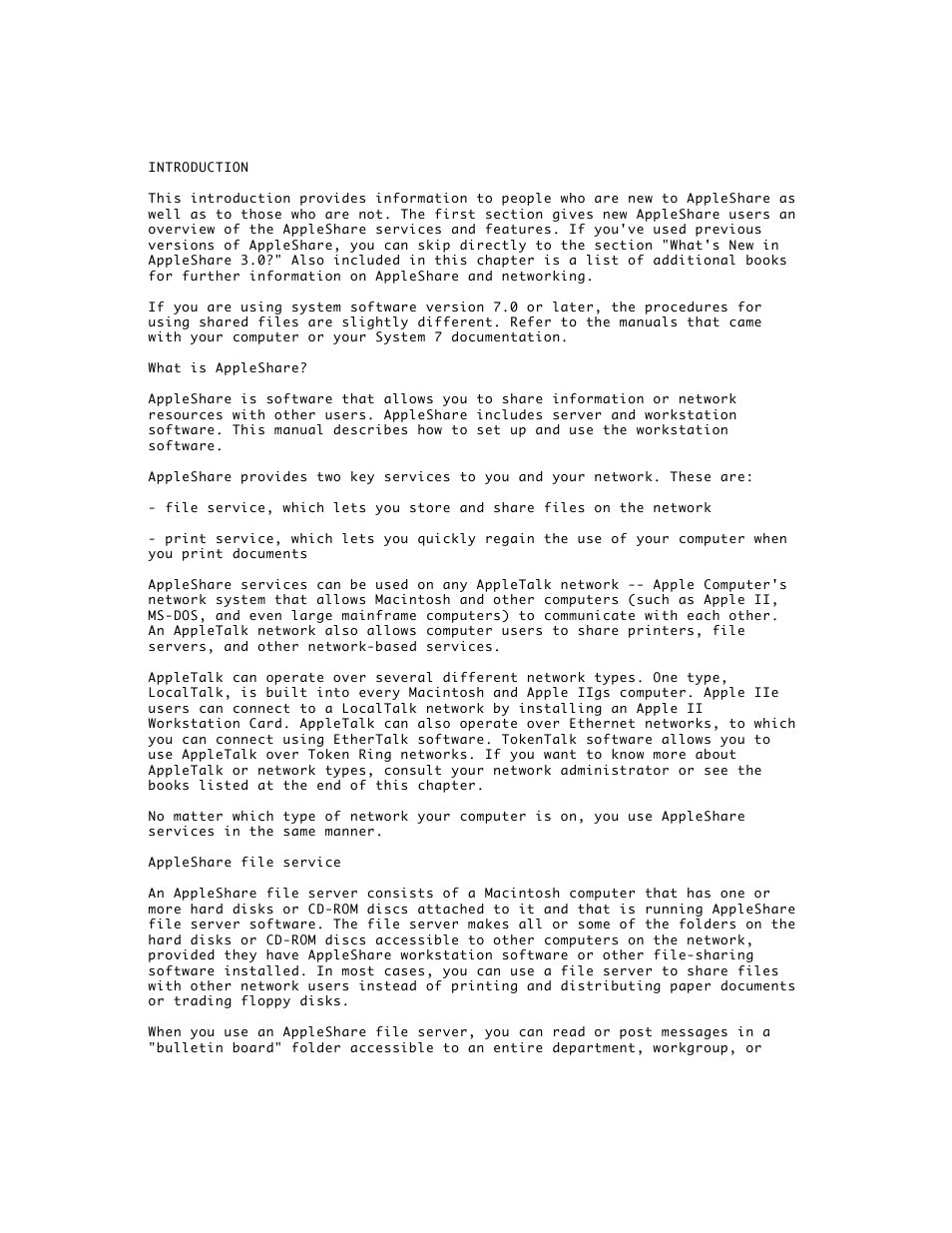 Apple AppleShare 3.0 User Manual | 20 pages