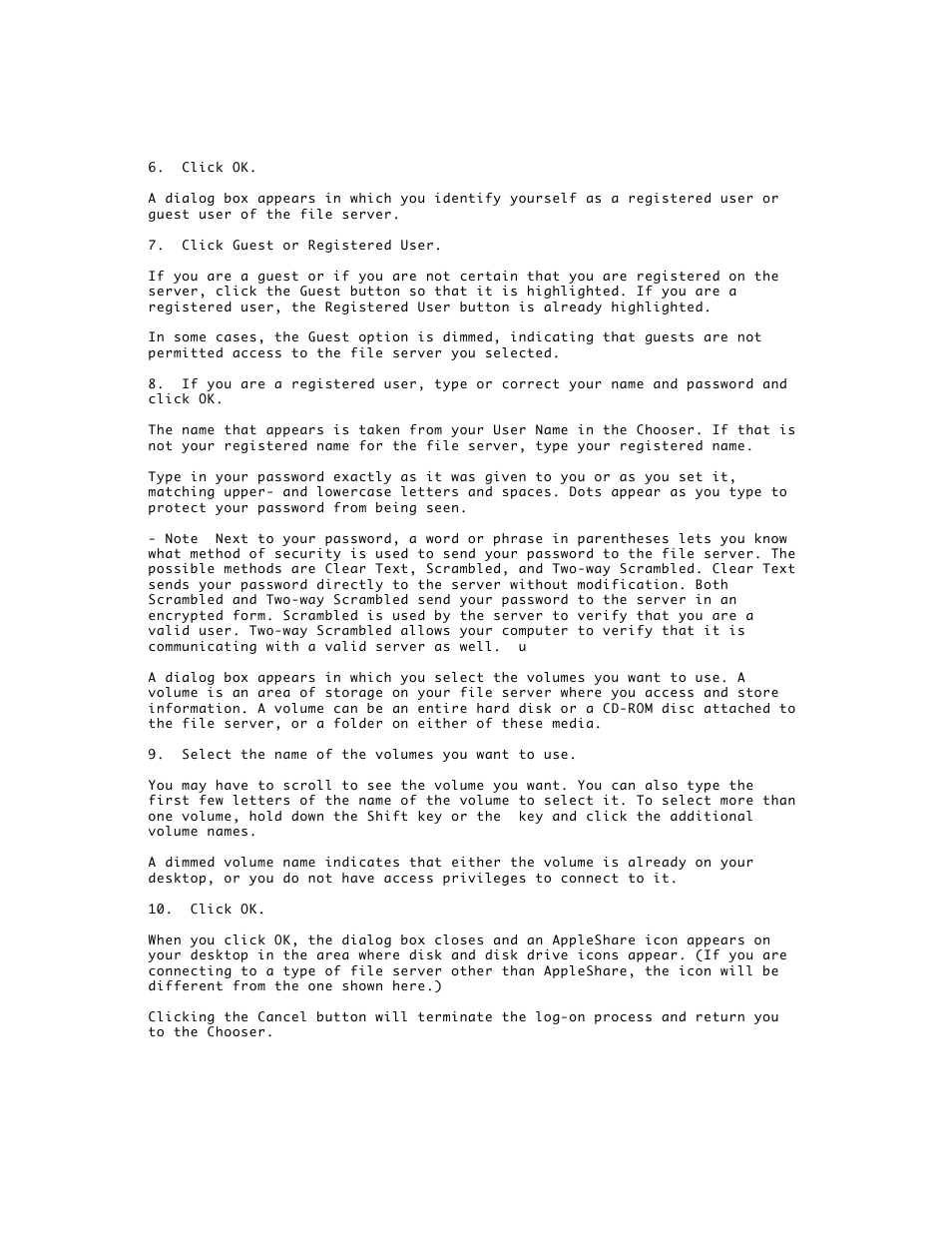 Apple AppleShare 3.0 User Manual | Page 6 / 20