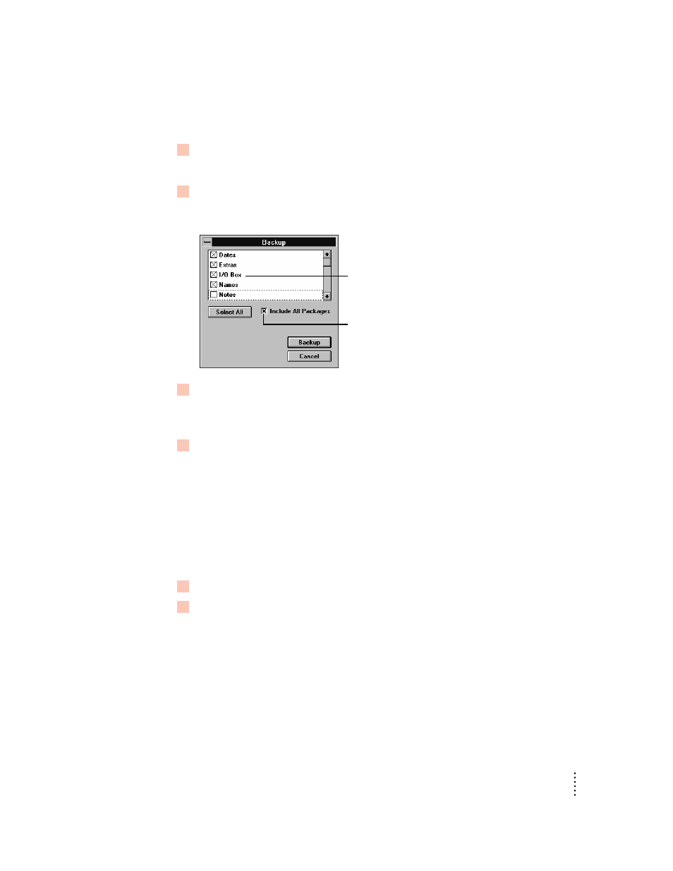 Backing up a storage card | Apple Newton Backup Utility (for Windows) User Manual | Page 19 / 43