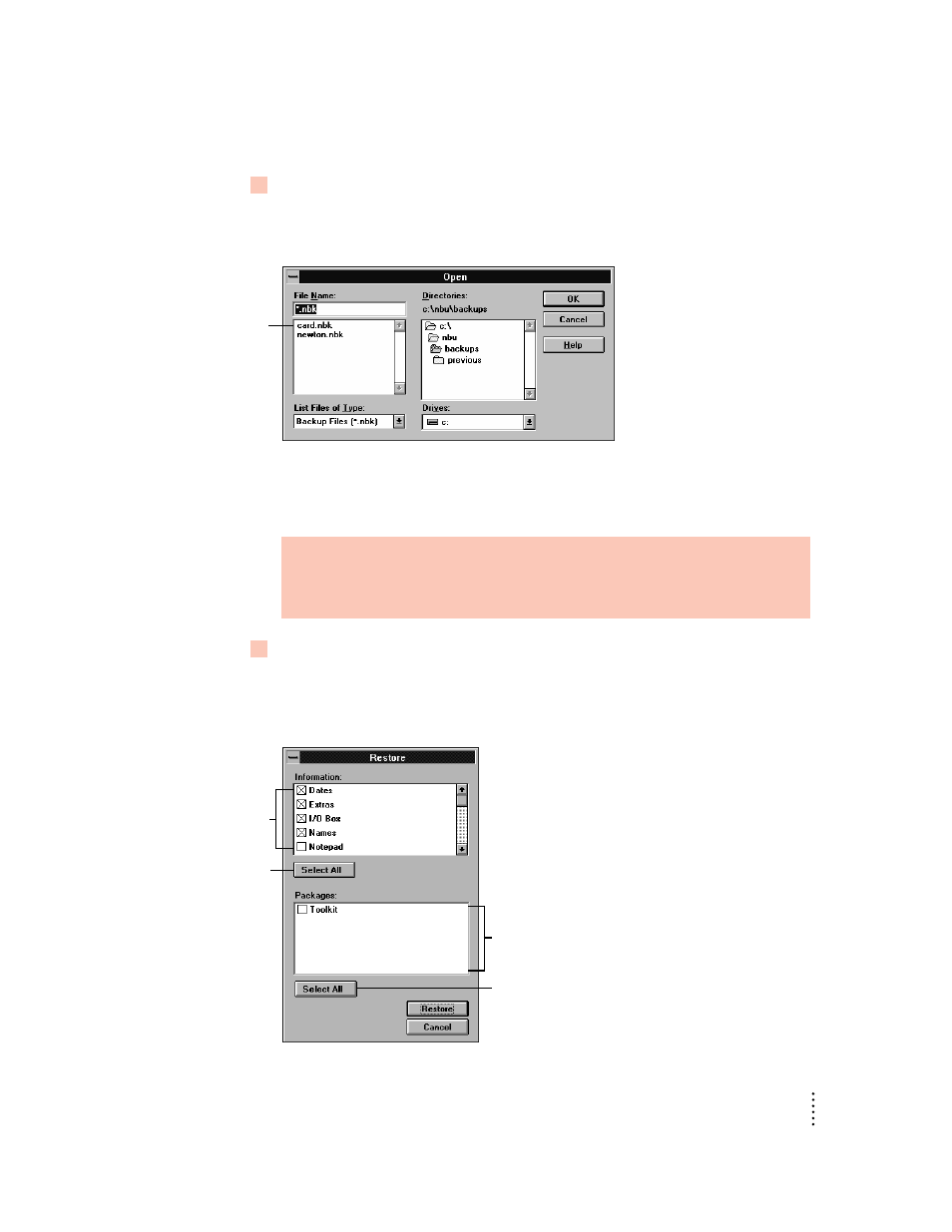 Apple Newton Backup Utility (for Windows) User Manual | Page 23 / 43