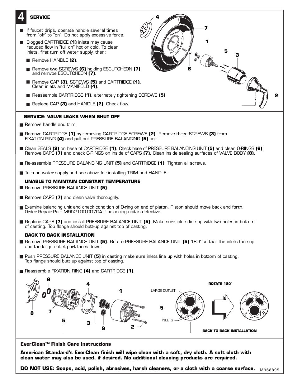 American Standard Tropic T038.50X User Manual | Page 3 / 3