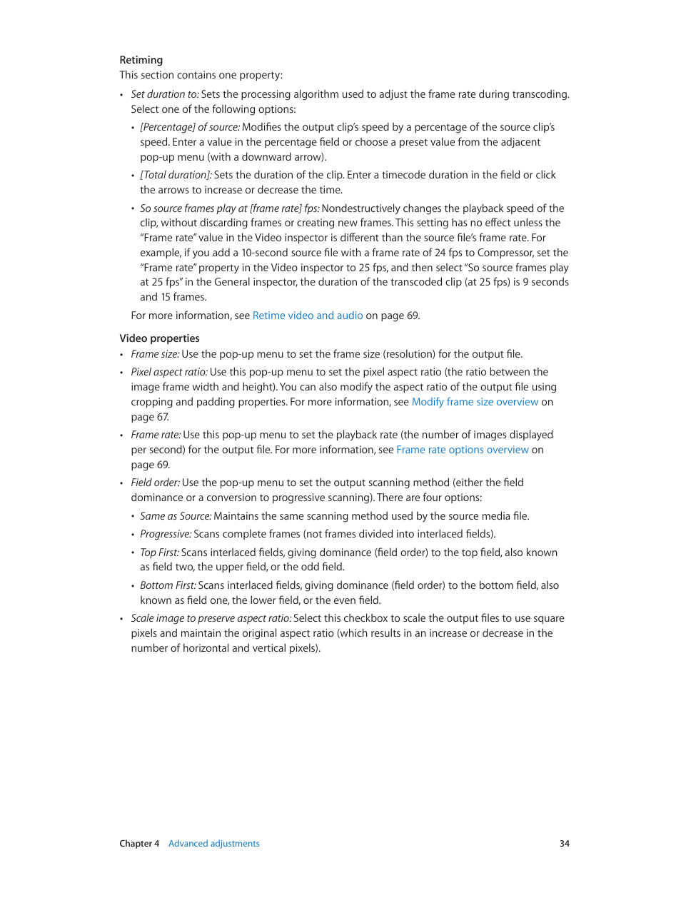 Apple Compressor (4.1.2) User Manual | Page 34 / 108