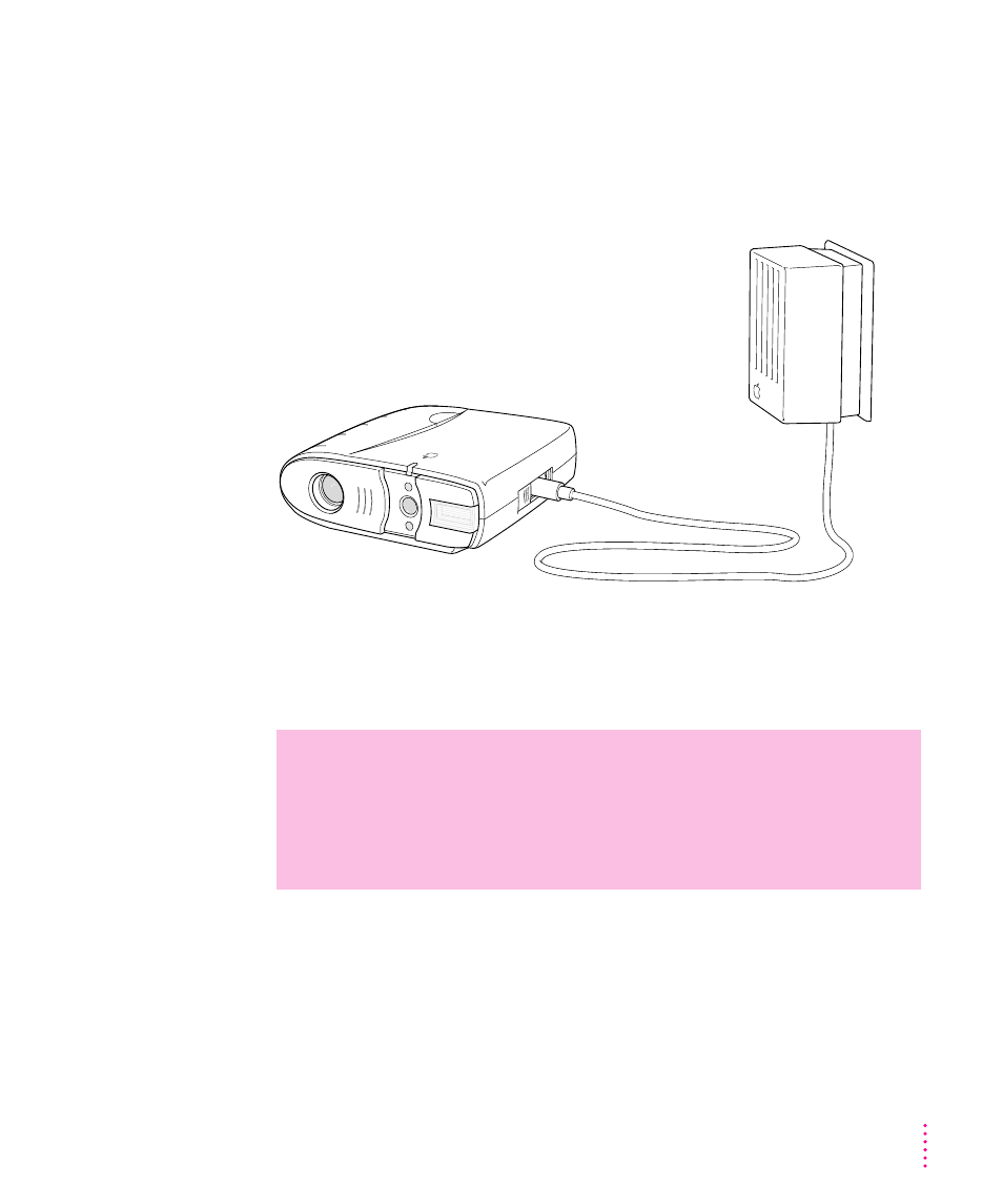 Using the camera with a power adapter 19, Using the camera with a power adapter | Apple QuickTake 150 (for Windows) User Manual | Page 27 / 76