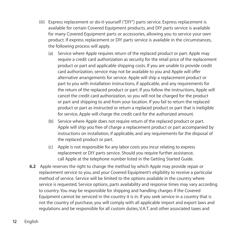 Apple AppleCare Protection Plan for iPhone User Manual | Page 12 / 68