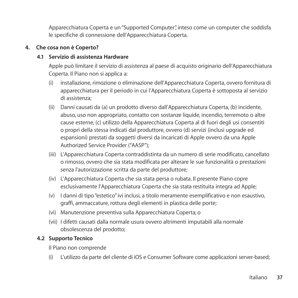 Apple AppleCare Protection Plan for iPhone User Manual | Page 37 / 68