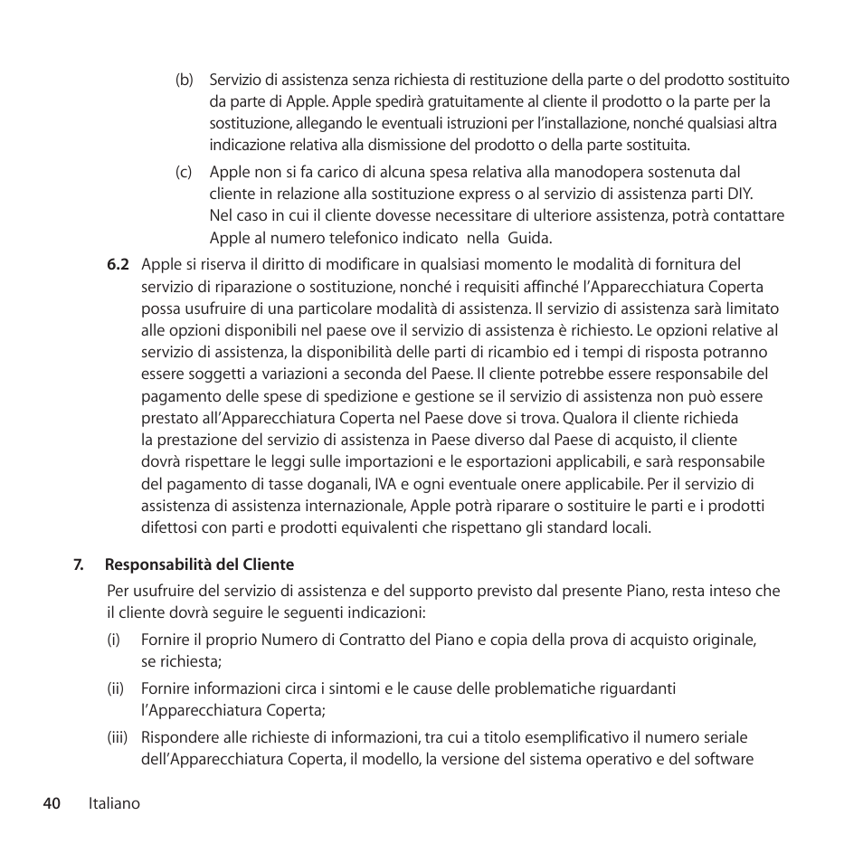 Apple AppleCare Protection Plan for iPhone User Manual | Page 40 / 68