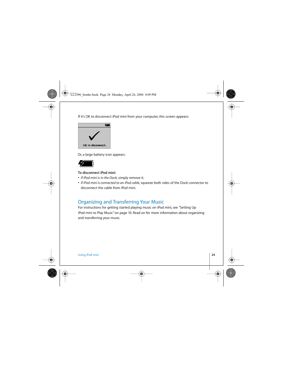 Organizing and transferring your music | Apple iPod mini User Manual | Page 24 / 64