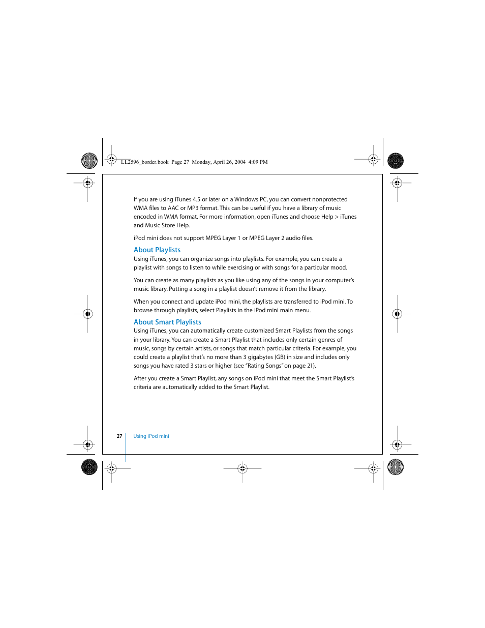 Apple iPod mini User Manual | Page 27 / 64