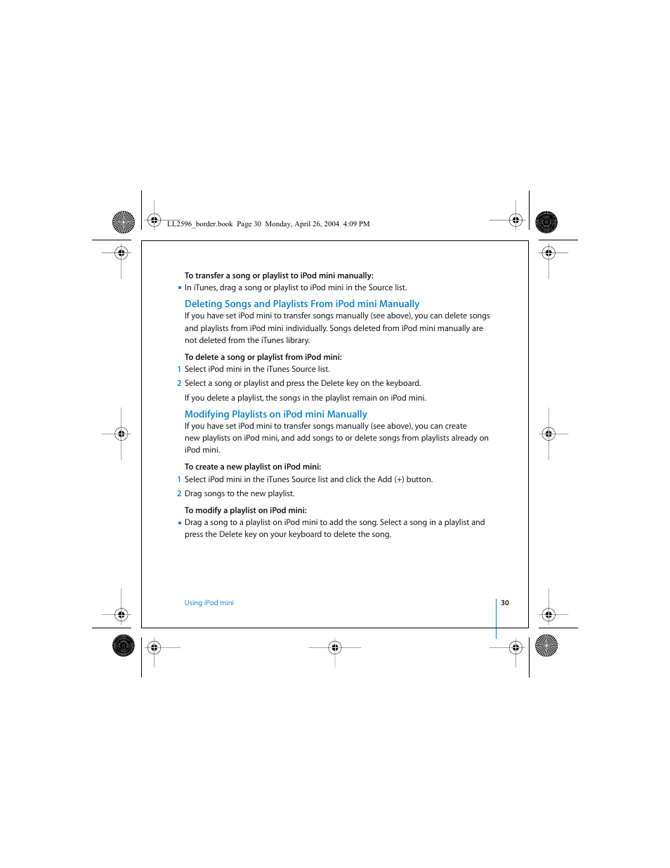 Apple iPod mini User Manual | Page 30 / 64