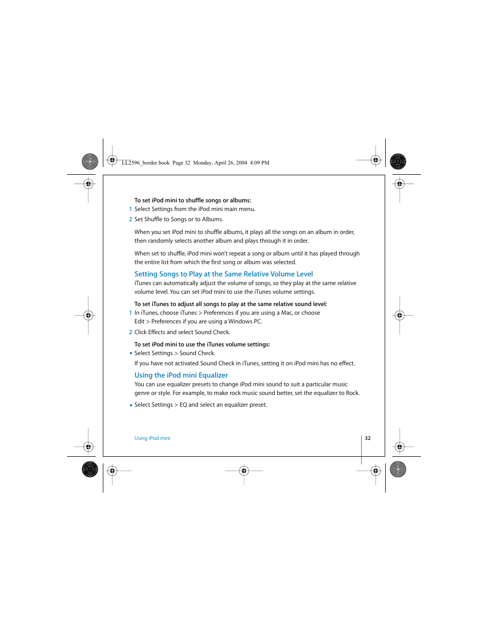 Apple iPod mini User Manual | Page 32 / 64