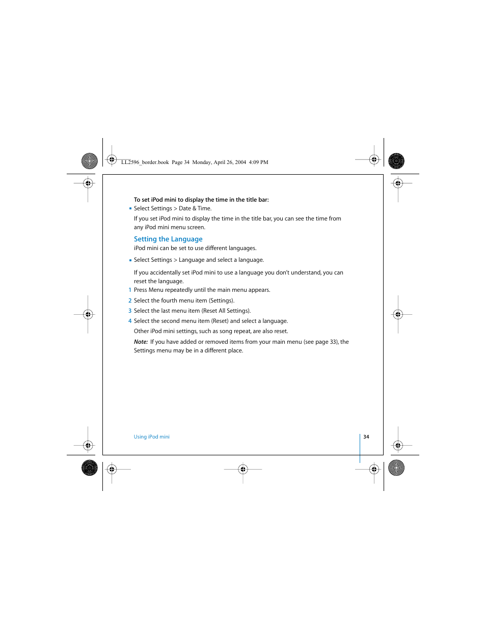 Apple iPod mini User Manual | Page 34 / 64