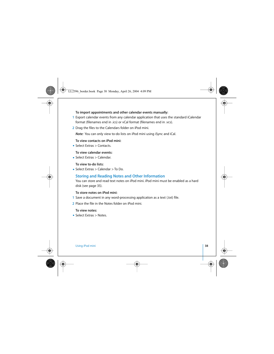 Apple iPod mini User Manual | Page 38 / 64