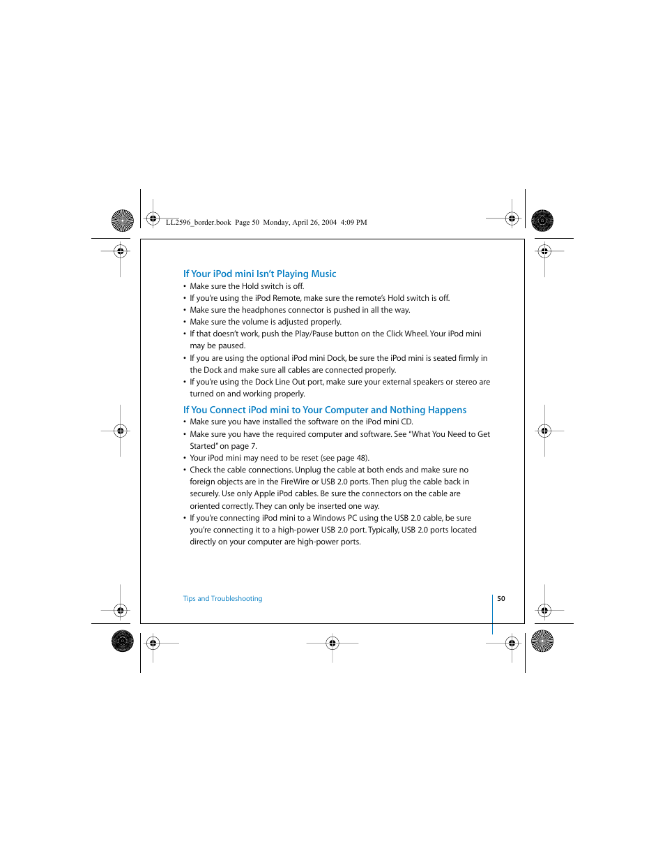 Apple iPod mini User Manual | Page 50 / 64