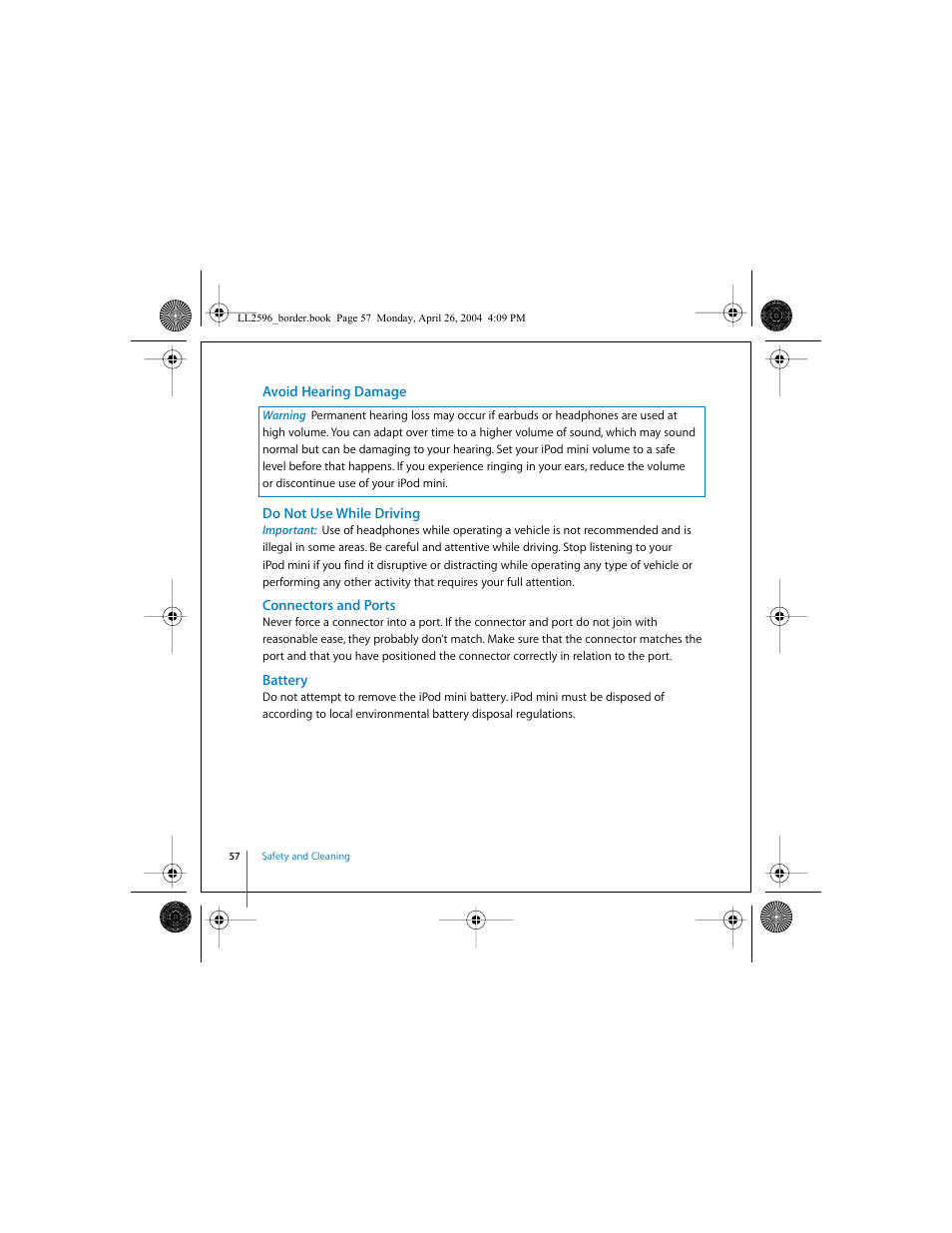 Apple iPod mini User Manual | Page 57 / 64