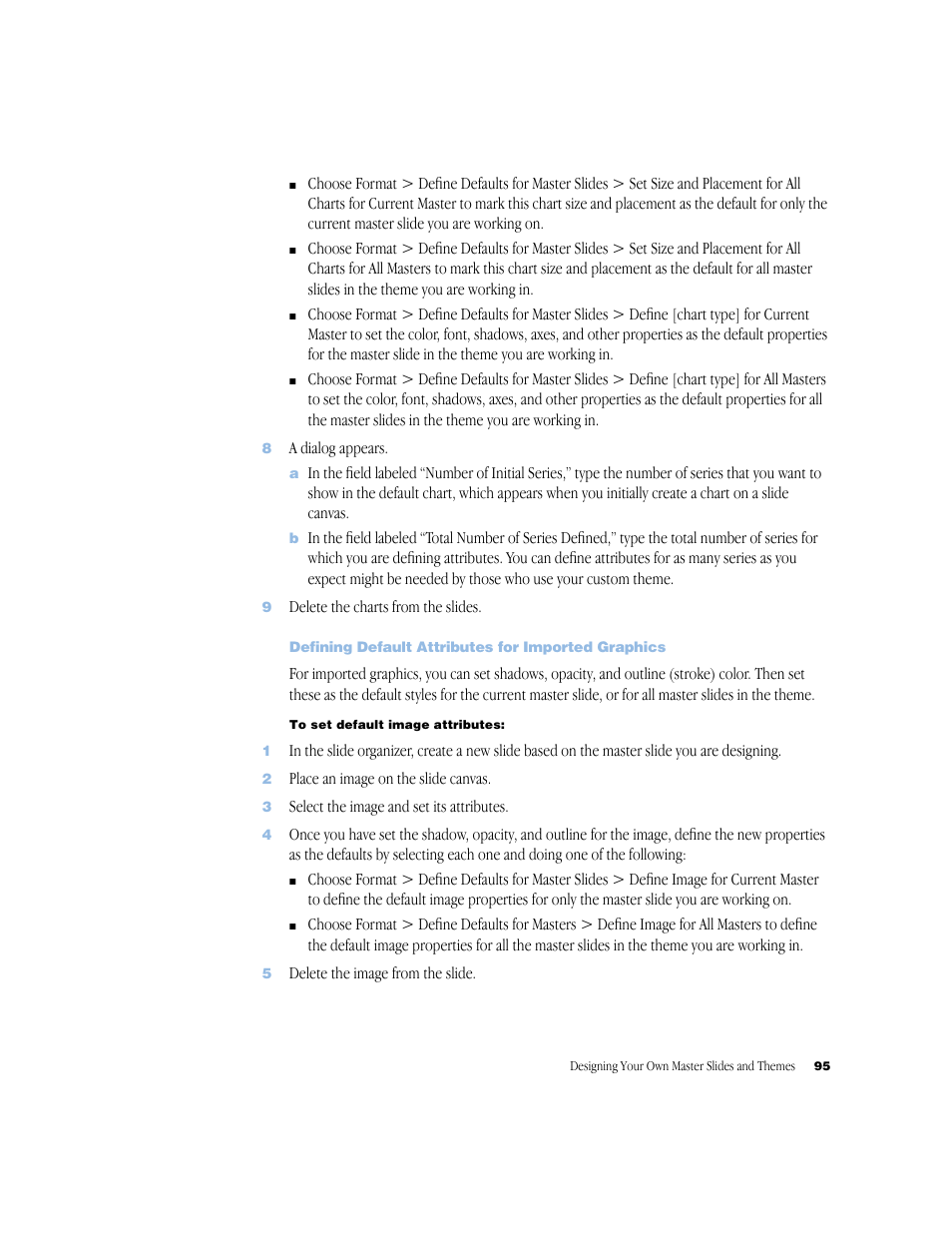 Defining default attributes for imported graphics | Apple Keynote 1 User Manual | Page 96 / 100