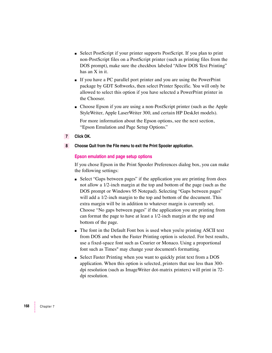 Apple PC Compatibility Card User Manual | Page 168 / 338