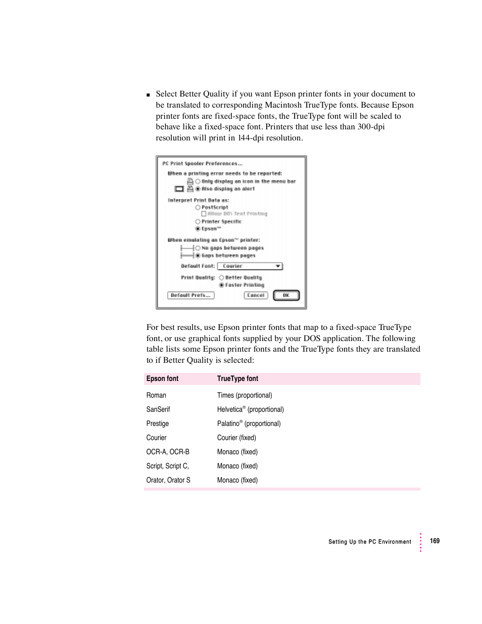 Apple PC Compatibility Card User Manual | Page 169 / 338