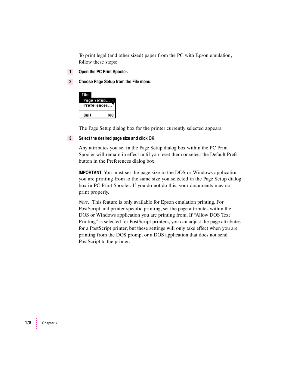 Apple PC Compatibility Card User Manual | Page 170 / 338