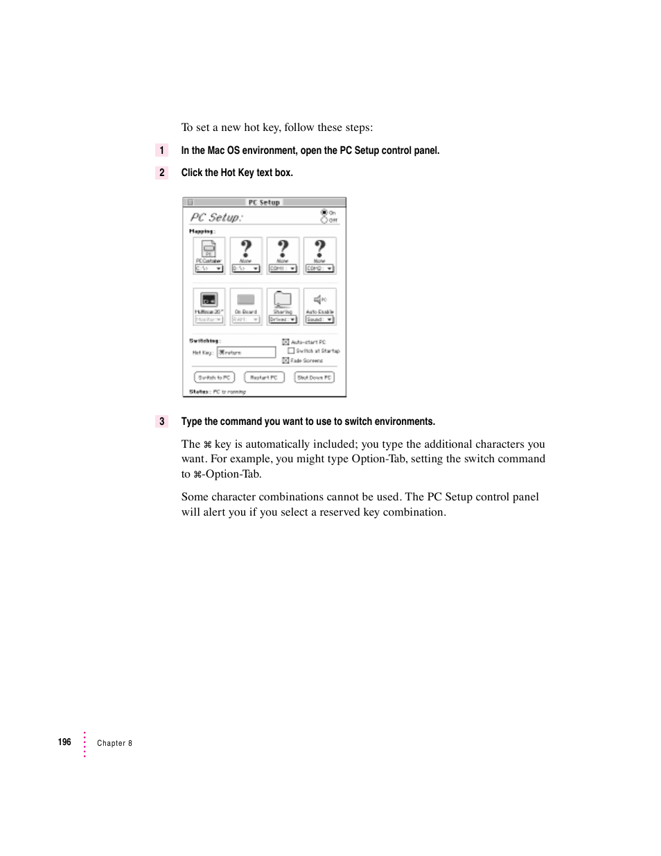 Apple PC Compatibility Card User Manual | Page 196 / 338