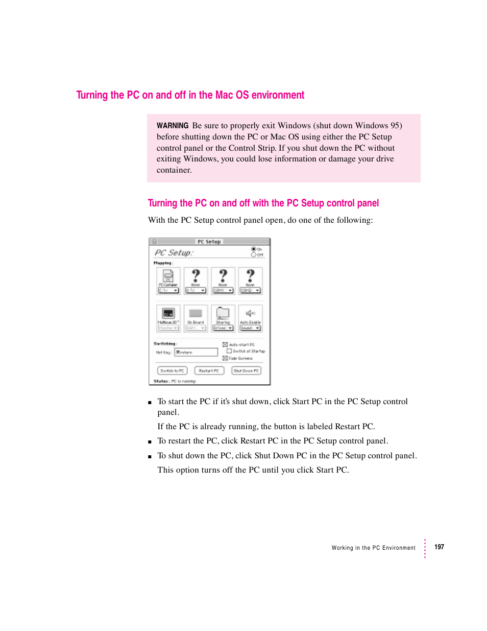 Apple PC Compatibility Card User Manual | Page 197 / 338