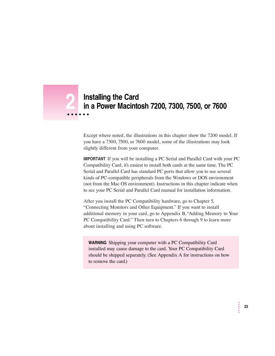 Apple PC Compatibility Card User Manual | Page 23 / 338