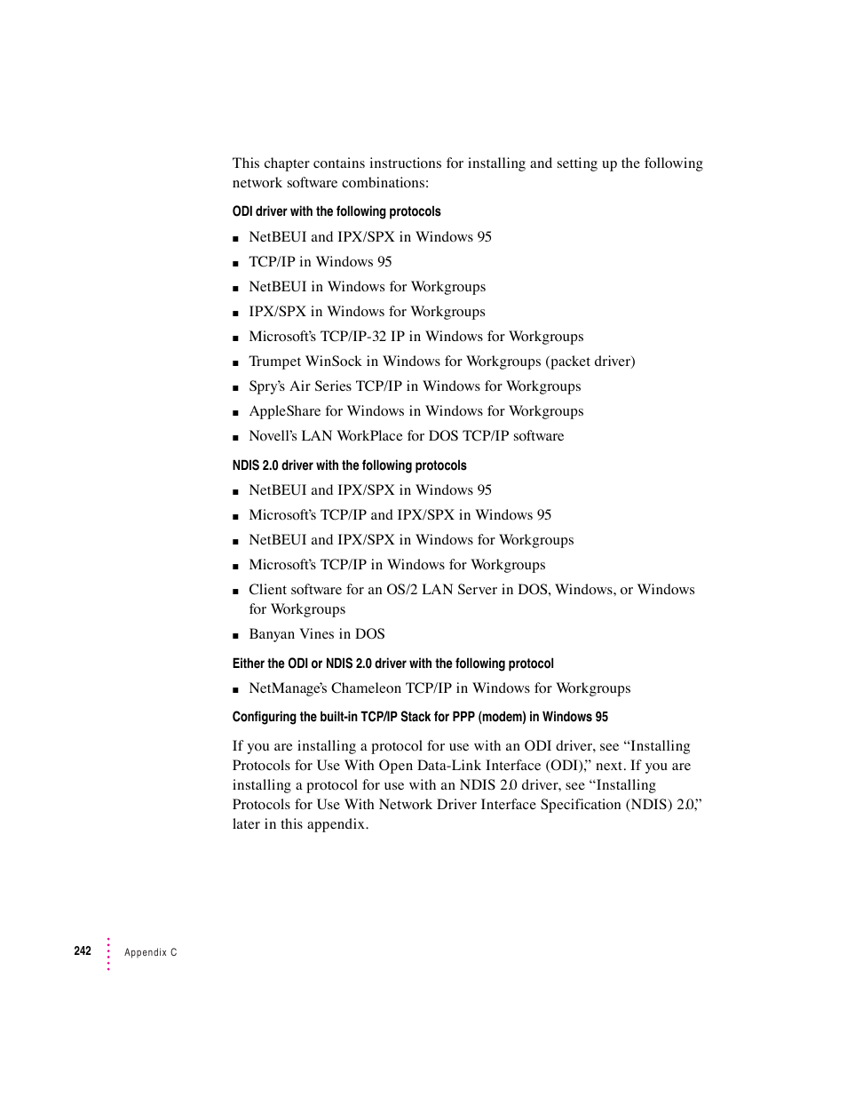 Apple PC Compatibility Card User Manual | Page 242 / 338