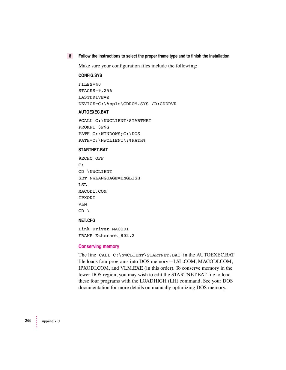 Apple PC Compatibility Card User Manual | Page 244 / 338